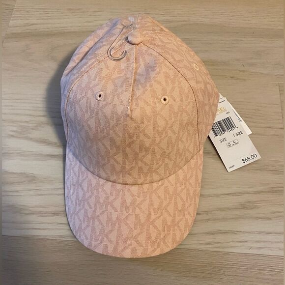 Michael Kors Light Pink Monogram Cap